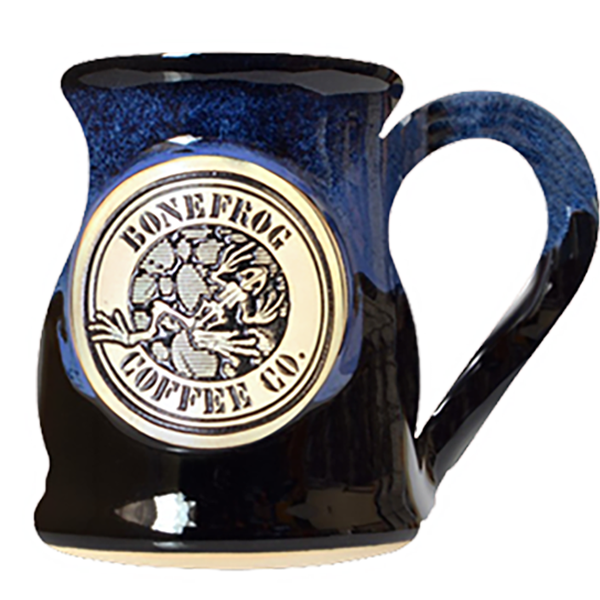 16 oz Black Potbelly Mug