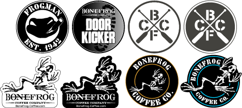 BoneFrog Coffee Decals