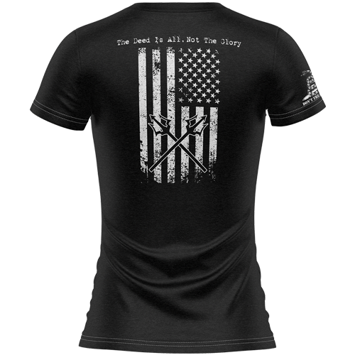 Women's Patriotic Bonefrog Coffee V-Neck T-shirt
