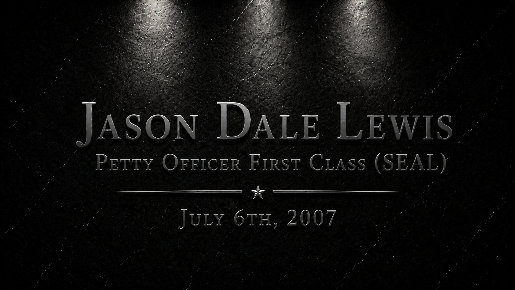 Jason D. Lewis: A Quiet Professional's Ultimate Sacrifice