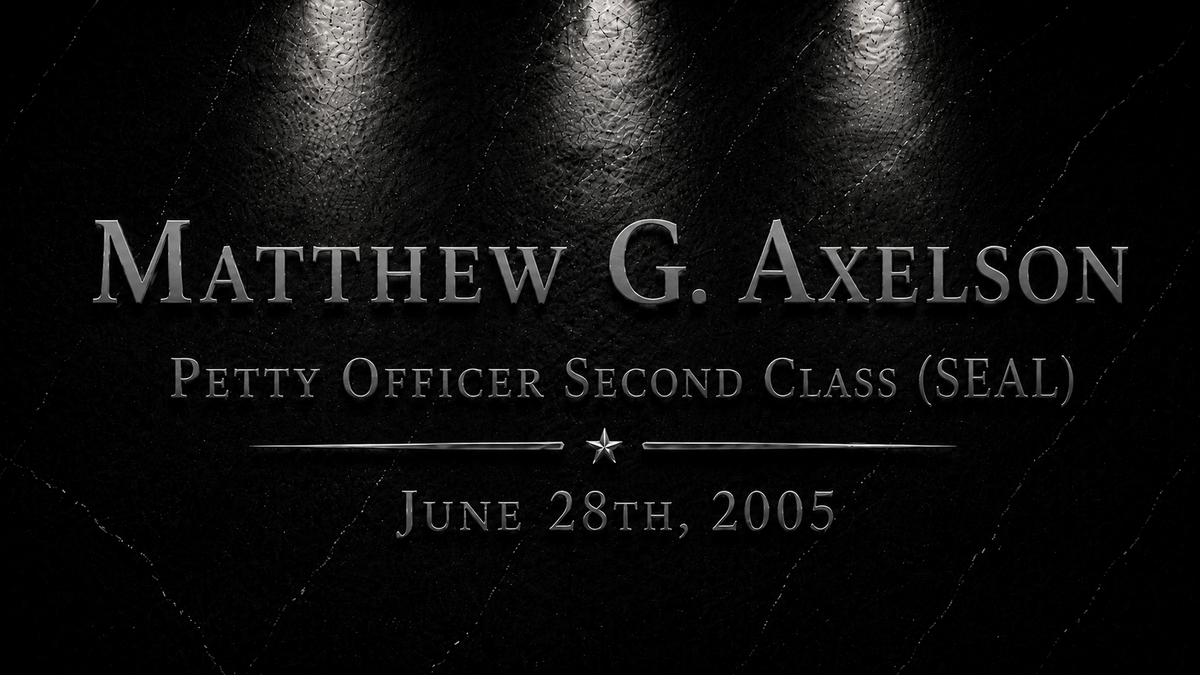 Matthew G. Axelson: Valor in the Face of Overwhelming Odds, Operation Red Wings