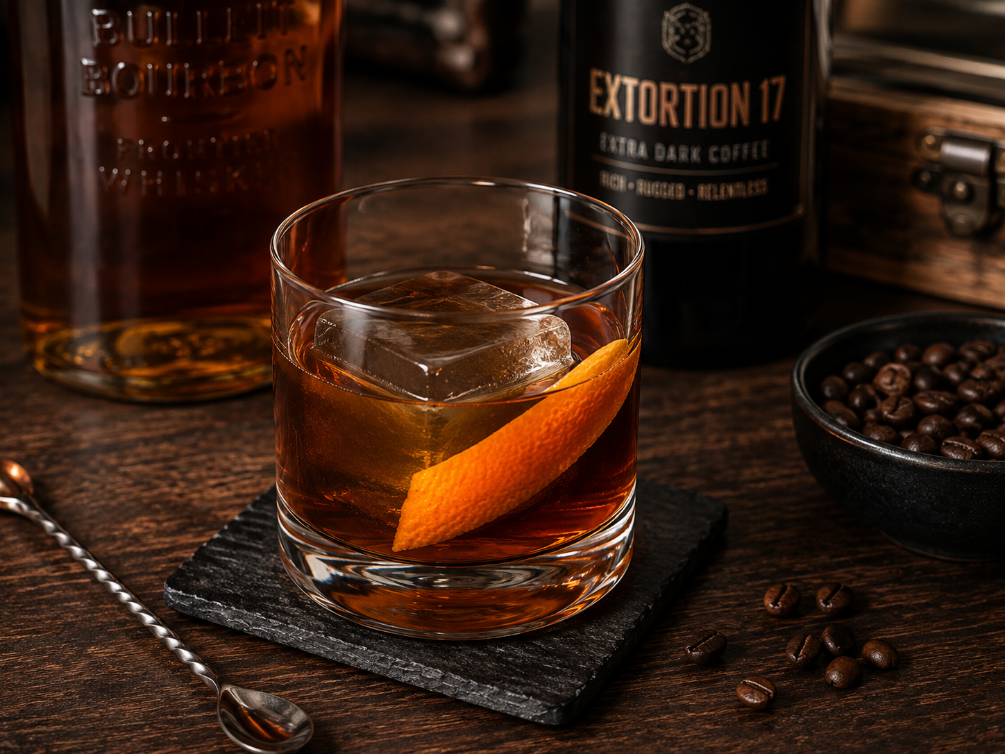 The Debrief: an Extortion 17 Bourbon Old Fashioned