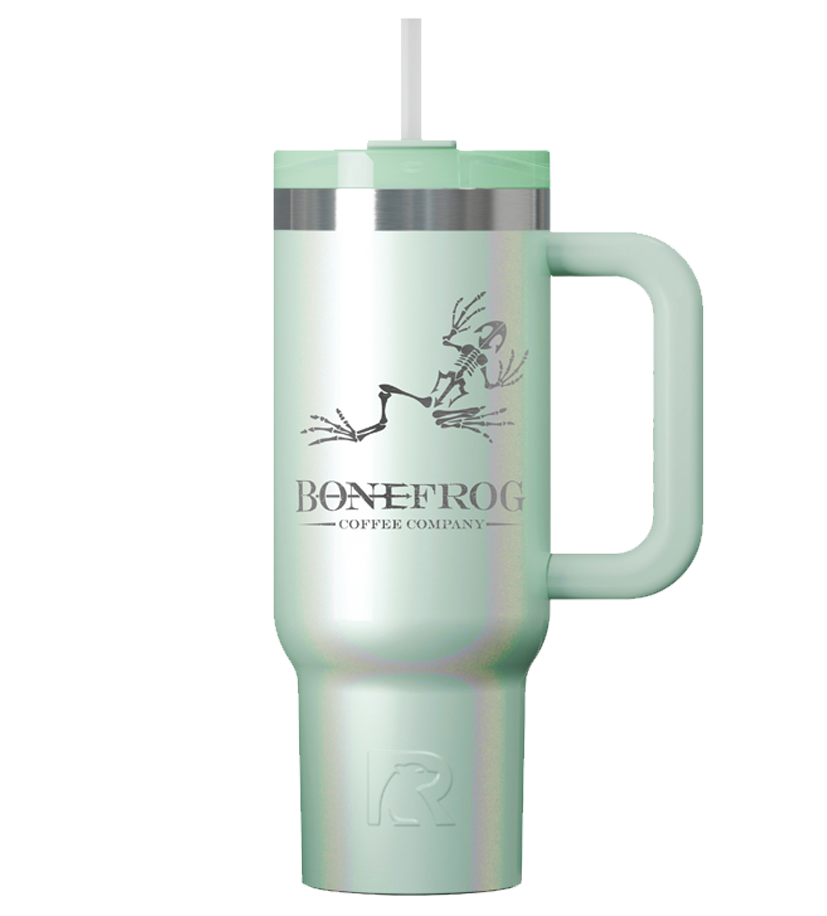 Bonefrog® RTIC® Fresh Mint Glitter 30oz Trip Tumbler