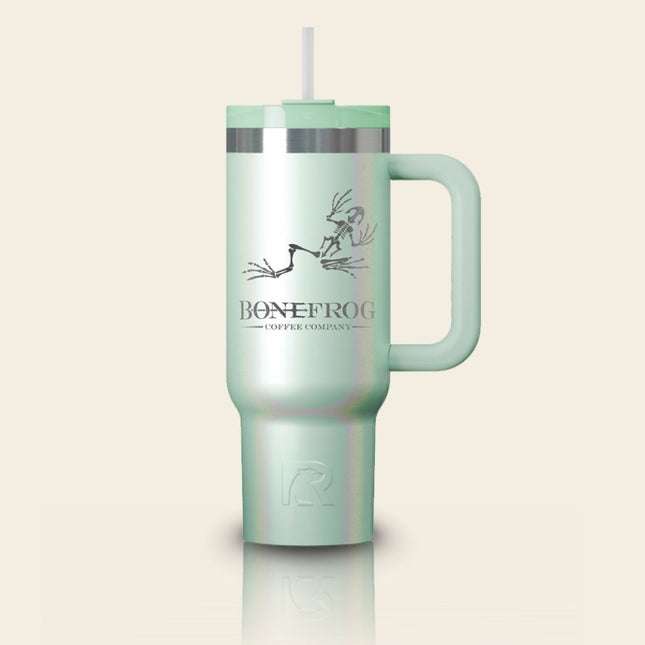 Bonefrog® RTIC® Fresh Mint Glitter 30oz Trip Tumbler