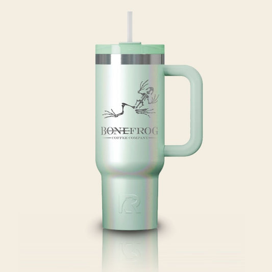 Bonefrog® RTIC® Fresh Mint Glitter 30oz Trip Tumbler