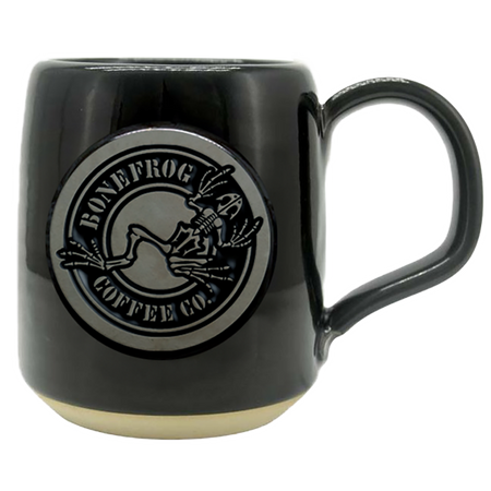 16 oz Black Potbelly Mug