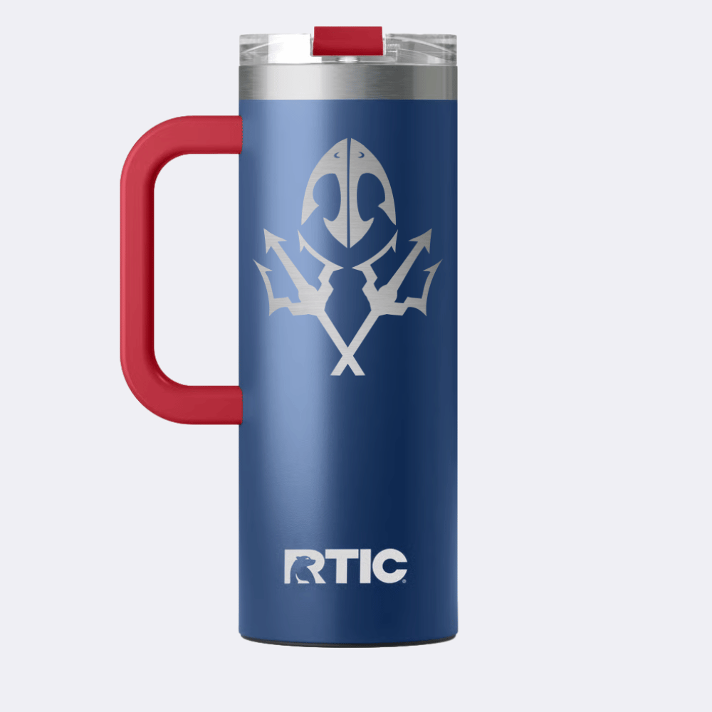 BR BoneFrog Red &amp; Blue Engraved RTIC® 20oz Coffee Tumbler