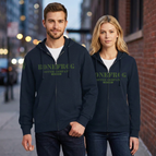 Small / Navy Blue with green logo