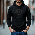 Black with green logo