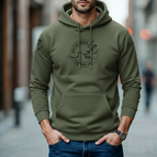 Olive Green with black logo