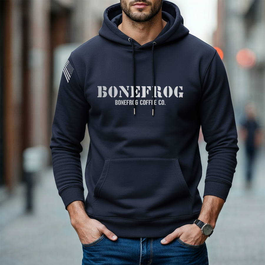 Bonefrog® Coffee Vintage Hoodie