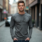 Medium / Heather Grey with Black