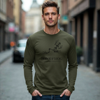 Medium / Heather Olive with Black
