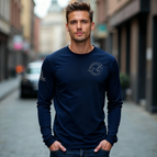 M / Navy Blue with Battleship