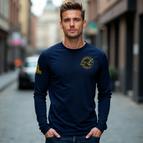 M / Navy Blue with Gold