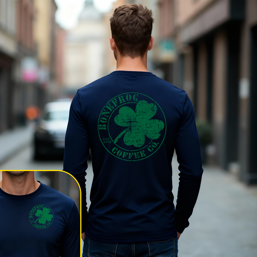 BoneFrog Irish Pub Green Logo Long Sleeve