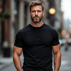 Black with black
