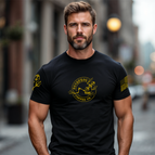 Black with gold
