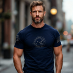 Navy Blue with battleship grey