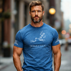 Small / Royal Fleck Blue with White