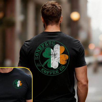 Bonefrog® Coffee Irish Pub Flag Logo Shirt