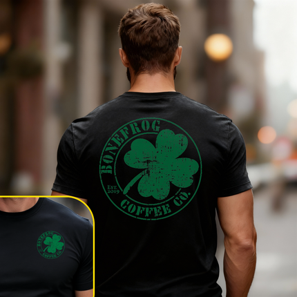 Bonefrog® Coffee Irish Pub Green Logo Shirt