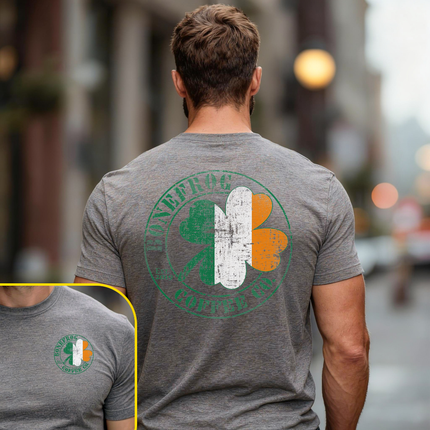 Bonefrog® Coffee Irish Pub Flag Logo Shirt