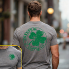 Heather Grey with Green Logo