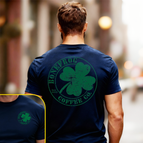 Navy Blue with Green Logo