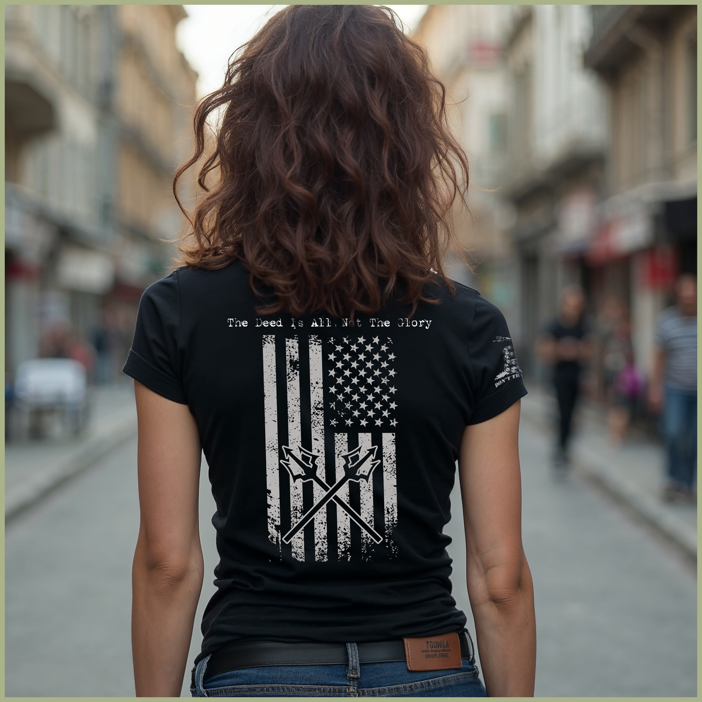 Women's Patriotic Bonefrog® Coffee V-Neck T-shirt