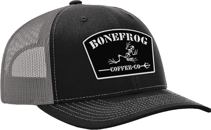 BoneFrog Trucker Hat - Black/Gray