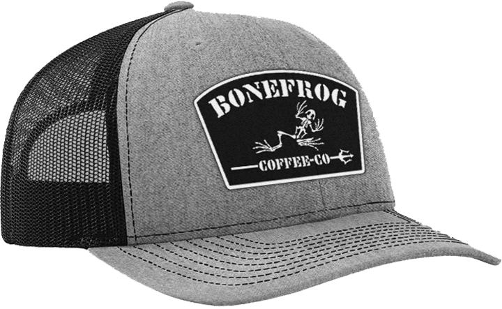 BoneFrog Trucker Hat - Heather-Grey/Black